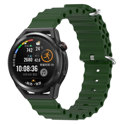 22mm Ocean Style Silicone Solid Color Watch Band, For Huawei Watch GT Runner, For Huawei Watch 3