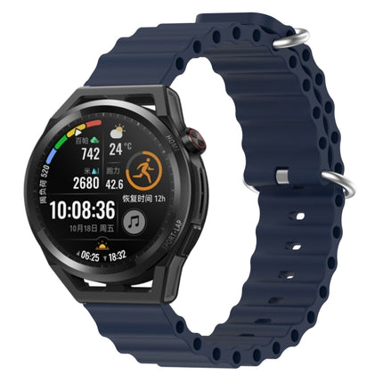 22mm Ocean Style Silicone Solid Color Watch Band, For Huawei Watch GT Runner, For Huawei Watch 3