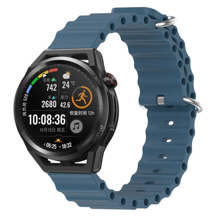 22mm Ocean Style Silicone Solid Color Watch Band, For Huawei Watch GT Runner, For Huawei Watch 3