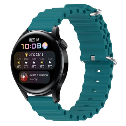22mm Ocean Style Silicone Solid Color Watch Band, For Huawei Watch GT Runner, For Huawei Watch 3