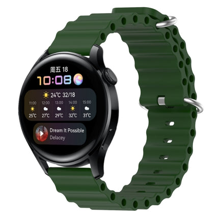 22mm Ocean Style Silicone Solid Color Watch Band, For Huawei Watch GT Runner, For Huawei Watch 3