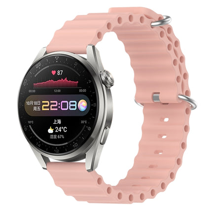 22mm Ocean Style Silicone Solid Color Watch Band, For Huawei Watch 3 Pro, For Huawei GT2 Pro