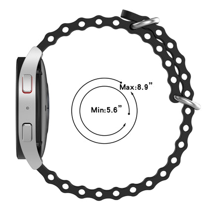 22mm Ocean Style Silicone Solid Color Watch Band, For Huawei Watch 3 Pro, For Huawei GT2 Pro