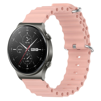 22mm Ocean Style Silicone Solid Color Watch Band, For Huawei Watch 3 Pro, For Huawei GT2 Pro