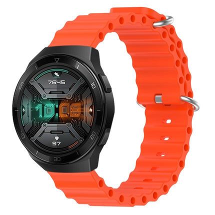 22mm Ocean Style Silicone Solid Color Watch Band, For Huawei Watch GT 2E, For Huawei GT2 46mm