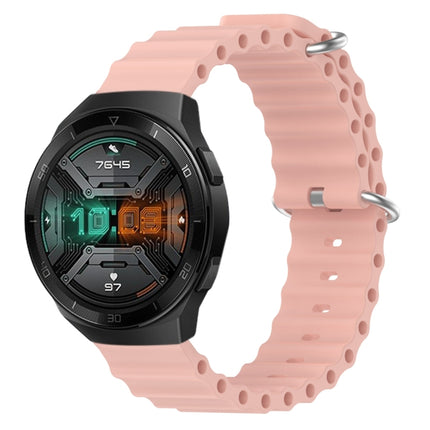 22mm Ocean Style Silicone Solid Color Watch Band, For Huawei Watch GT 2E, For Huawei GT2 46mm