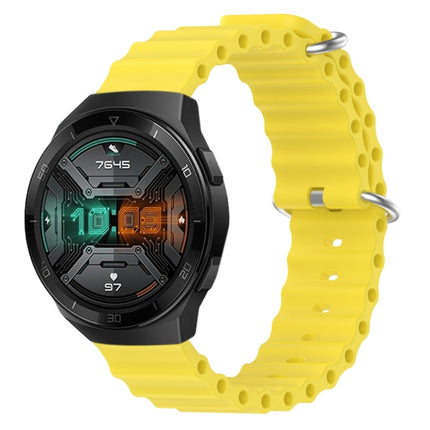 22mm Ocean Style Silicone Solid Color Watch Band, For Huawei Watch GT 2E, For Huawei GT2 46mm
