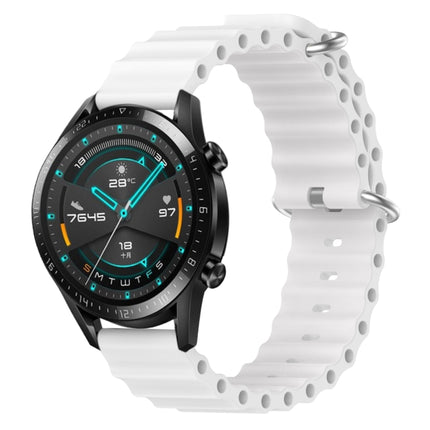 22mm Ocean Style Silicone Solid Color Watch Band, For Huawei Watch GT 2E, For Huawei GT2 46mm