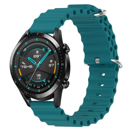 22mm Ocean Style Silicone Solid Color Watch Band, For Huawei Watch GT 2E, For Huawei GT2 46mm