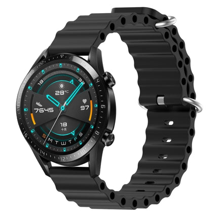 22mm Ocean Style Silicone Solid Color Watch Band, For Huawei Watch GT 2E, For Huawei GT2 46mm