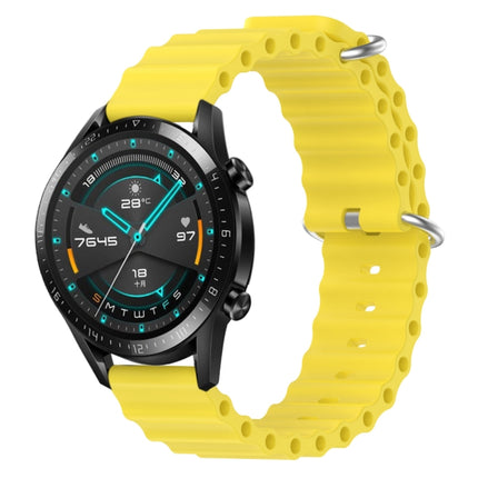 22mm Ocean Style Silicone Solid Color Watch Band, For Huawei Watch GT 2E, For Huawei GT2 46mm