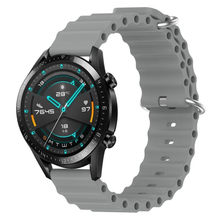 22mm Ocean Style Silicone Solid Color Watch Band, For Huawei Watch GT 2E, For Huawei GT2 46mm