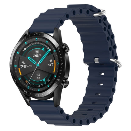 22mm Ocean Style Silicone Solid Color Watch Band, For Huawei Watch GT 2E, For Huawei GT2 46mm