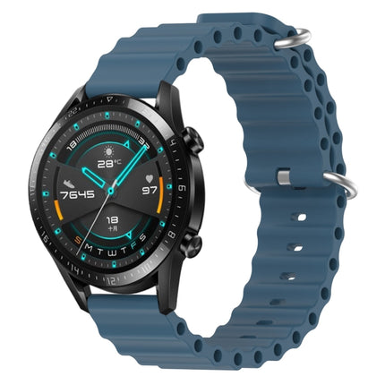 22mm Ocean Style Silicone Solid Color Watch Band, For Huawei Watch GT 2E, For Huawei GT2 46mm