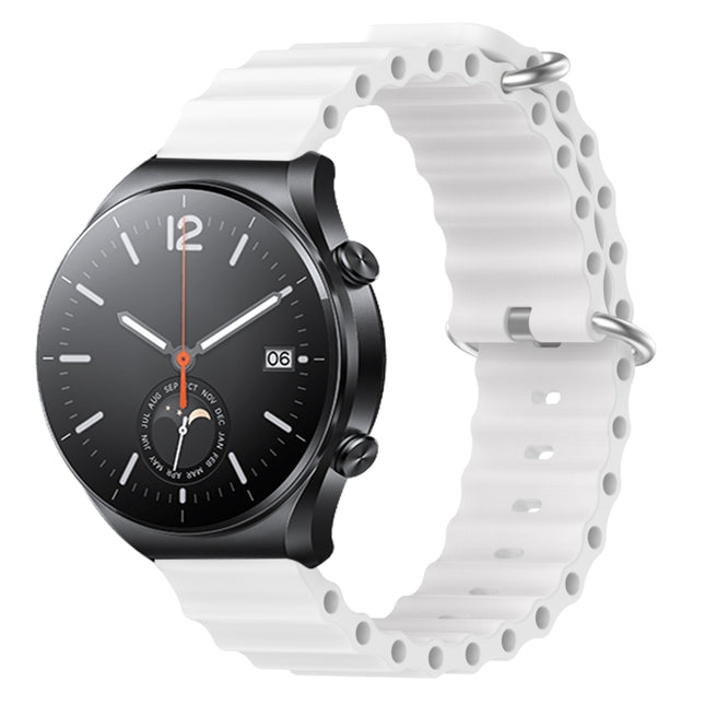 22mm Ocean Style Silicone Solid Color Watch Band, For Xiaomi MI Watch S1, For Xiaomi MI Watch S1 Pro
