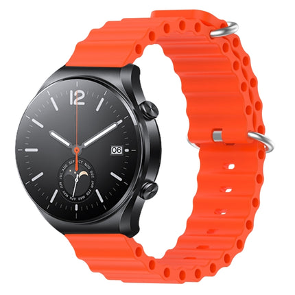 22mm Ocean Style Silicone Solid Color Watch Band, For Xiaomi MI Watch S1, For Xiaomi MI Watch S1 Pro