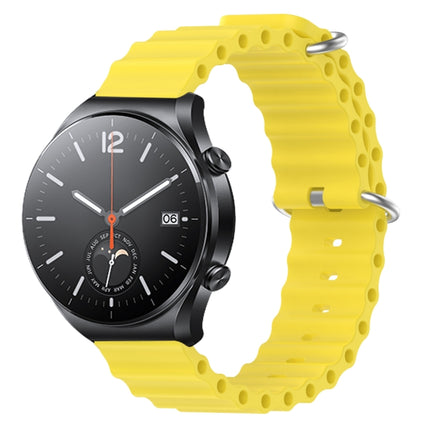 22mm Ocean Style Silicone Solid Color Watch Band, For Xiaomi MI Watch S1, For Xiaomi MI Watch S1 Pro