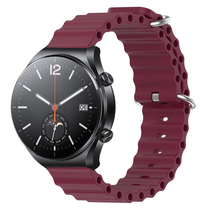 22mm Ocean Style Silicone Solid Color Watch Band, For Xiaomi MI Watch S1, For Xiaomi MI Watch S1 Pro