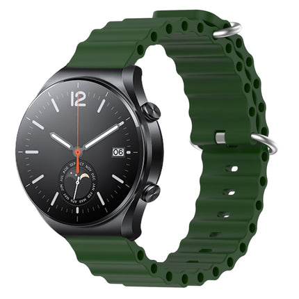 22mm Ocean Style Silicone Solid Color Watch Band, For Xiaomi MI Watch S1, For Xiaomi MI Watch S1 Pro