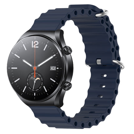 22mm Ocean Style Silicone Solid Color Watch Band, For Xiaomi MI Watch S1, For Xiaomi MI Watch S1 Pro