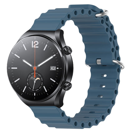 22mm Ocean Style Silicone Solid Color Watch Band, For Xiaomi MI Watch S1, For Xiaomi MI Watch S1 Pro