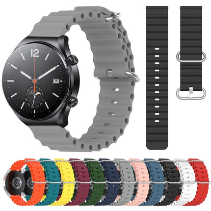 22mm Ocean Style Silicone Solid Color Watch Band, For Xiaomi MI Watch S1, For Xiaomi MI Watch S1 Pro