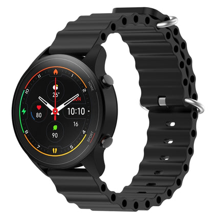 22mm Ocean Style Silicone Solid Color Watch Band, For Xiaomi MI Watch S1, For Xiaomi MI Watch S1 Pro