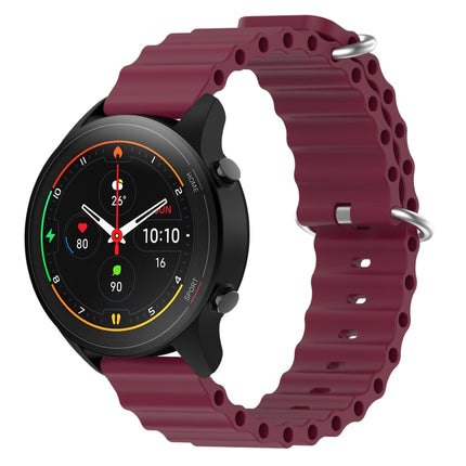 22mm Ocean Style Silicone Solid Color Watch Band, For Xiaomi MI Watch S1, For Xiaomi MI Watch S1 Pro