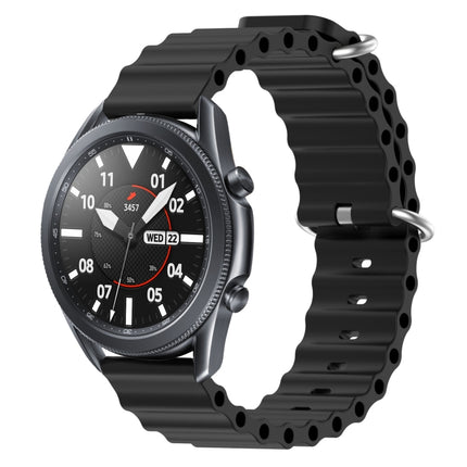 22mm Ocean Style Silicone Solid Color Watch Band, For Samsung Galaxy Watch3 45mm, For Samsung Galaxy Watch 46mm