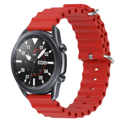 22mm Ocean Style Silicone Solid Color Watch Band, For Samsung Galaxy Watch3 45mm, For Samsung Galaxy Watch 46mm