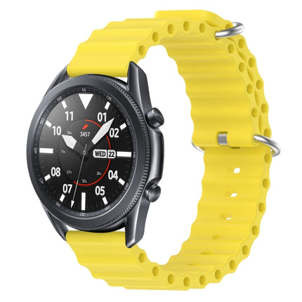 22mm Ocean Style Silicone Solid Color Watch Band, For Samsung Galaxy Watch3 45mm, For Samsung Galaxy Watch 46mm