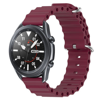 22mm Ocean Style Silicone Solid Color Watch Band, For Samsung Galaxy Watch3 45mm, For Samsung Galaxy Watch 46mm