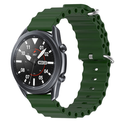 22mm Ocean Style Silicone Solid Color Watch Band, For Samsung Galaxy Watch3 45mm, For Samsung Galaxy Watch 46mm