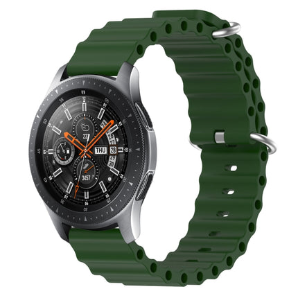 22mm Ocean Style Silicone Solid Color Watch Band, For Samsung Galaxy Watch3 45mm, For Samsung Galaxy Watch 46mm