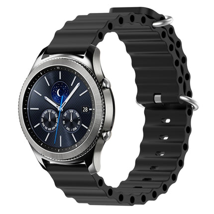 22mm Ocean Style Silicone Solid Color Watch Band, For Samsung Gear S3 Classic, For Samsung Gear S3 Frontier