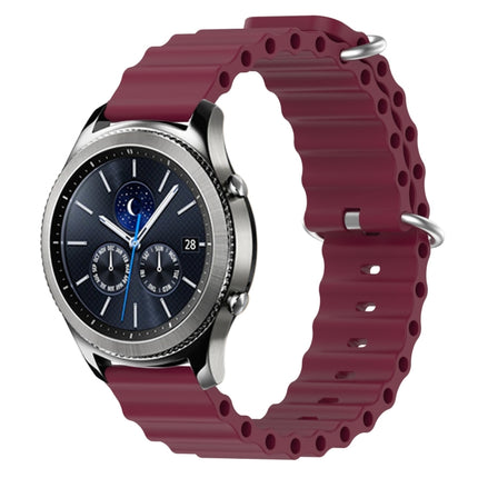 22mm Ocean Style Silicone Solid Color Watch Band, For Samsung Gear S3 Classic, For Samsung Gear S3 Frontier