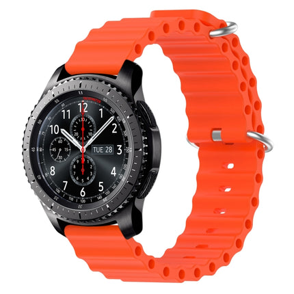 22mm Ocean Style Silicone Solid Color Watch Band, For Samsung Gear S3 Classic, For Samsung Gear S3 Frontier