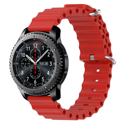 22mm Ocean Style Silicone Solid Color Watch Band, For Samsung Gear S3 Classic, For Samsung Gear S3 Frontier