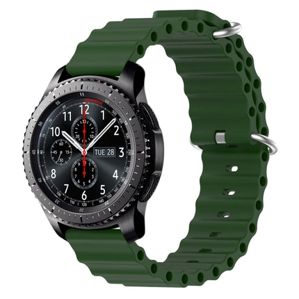 22mm Ocean Style Silicone Solid Color Watch Band, For Samsung Gear S3 Classic, For Samsung Gear S3 Frontier