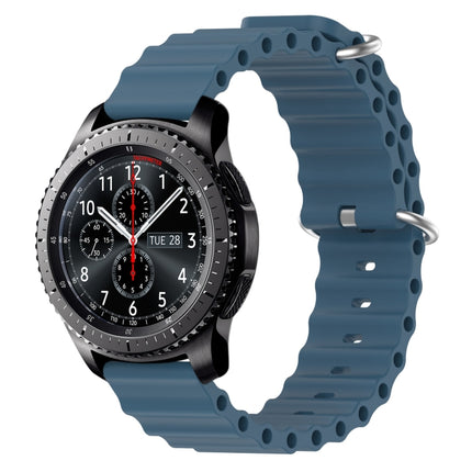 22mm Ocean Style Silicone Solid Color Watch Band, For Samsung Gear S3 Classic, For Samsung Gear S3 Frontier