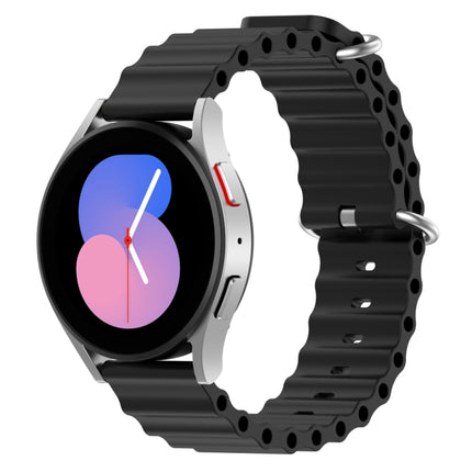 20mm Ocean Style Silicone Solid Color Watch Band, For Samsung Galaxy Watch 5 44mm, For Samsung Galaxy Watch 5 40mm