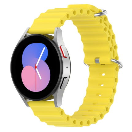 20mm Ocean Style Silicone Solid Color Watch Band, For Samsung Galaxy Watch 5 44mm, For Samsung Galaxy Watch 5 40mm