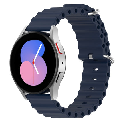20mm Ocean Style Silicone Solid Color Watch Band, For Samsung Galaxy Watch 5 44mm, For Samsung Galaxy Watch 5 40mm