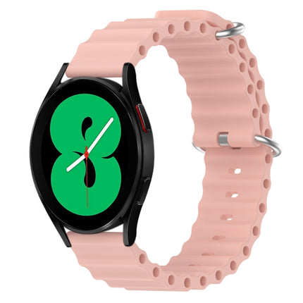 20mm Ocean Style Silicone Solid Color Watch Band, For Samsung Galaxy Watch 5 Pro 45mm, For Samsung Galaxy Watch 4 44mm