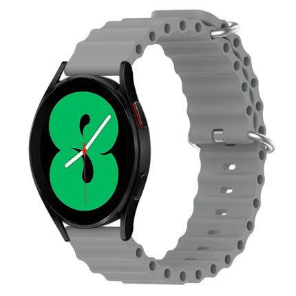 20mm Ocean Style Silicone Solid Color Watch Band, For Samsung Galaxy Watch 5 Pro 45mm, For Samsung Galaxy Watch 4 44mm