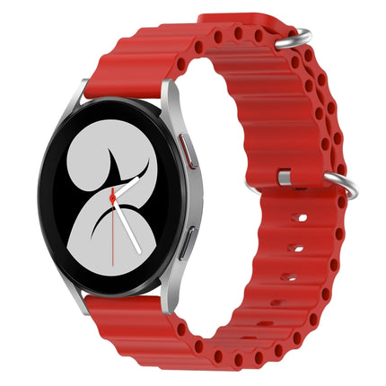 20mm Ocean Style Silicone Solid Color Watch Band, For Samsung Galaxy Watch 4 40mm, For Samsung  Galaxy Watch 4 Classic 42mm