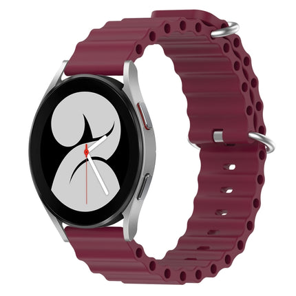 20mm Ocean Style Silicone Solid Color Watch Band, For Samsung Galaxy Watch 4 40mm, For Samsung  Galaxy Watch 4 Classic 42mm