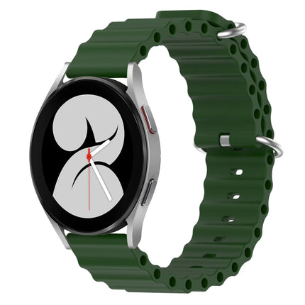 20mm Ocean Style Silicone Solid Color Watch Band, For Samsung Galaxy Watch 4 40mm, For Samsung  Galaxy Watch 4 Classic 42mm