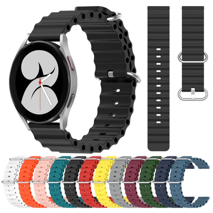 20mm Ocean Style Silicone Solid Color Watch Band, For Samsung Galaxy Watch 4 40mm, For Samsung  Galaxy Watch 4 Classic 42mm