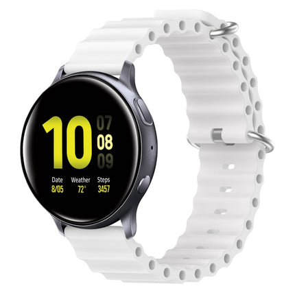 20mm Ocean Style Silicone Solid Color Watch Band, For Samsung  Galaxy Watch 4 Classic 46mm, For Samsung Galaxy Watch Active 2 40mm